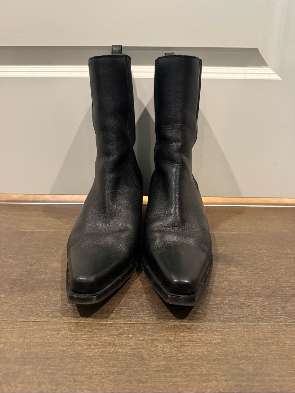Women’s COS Leather Cowboy Chelsea Boots